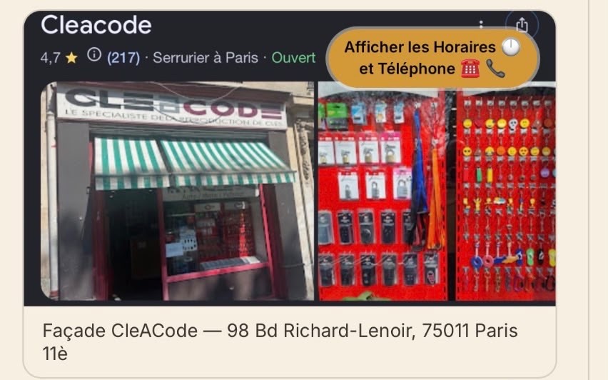 Façade CleACode — 98 Bd Richard-Lenoir, 75011 Paris 11è